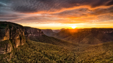 BMP124 Sunrise, Govetts Leap, Blackheath