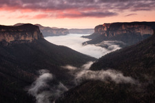 GV102 Grose Valley at Sunrise, Blue Mountains