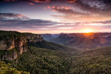 GV132 Sunrise, Govetts Leap, Blackheath